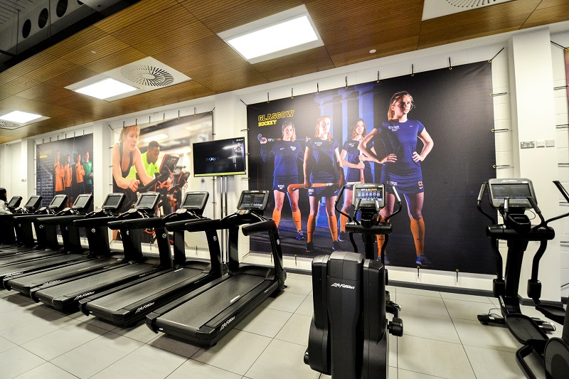 University of Glasgow Banners and Wall Graphics. Sports and Leisure Facility.