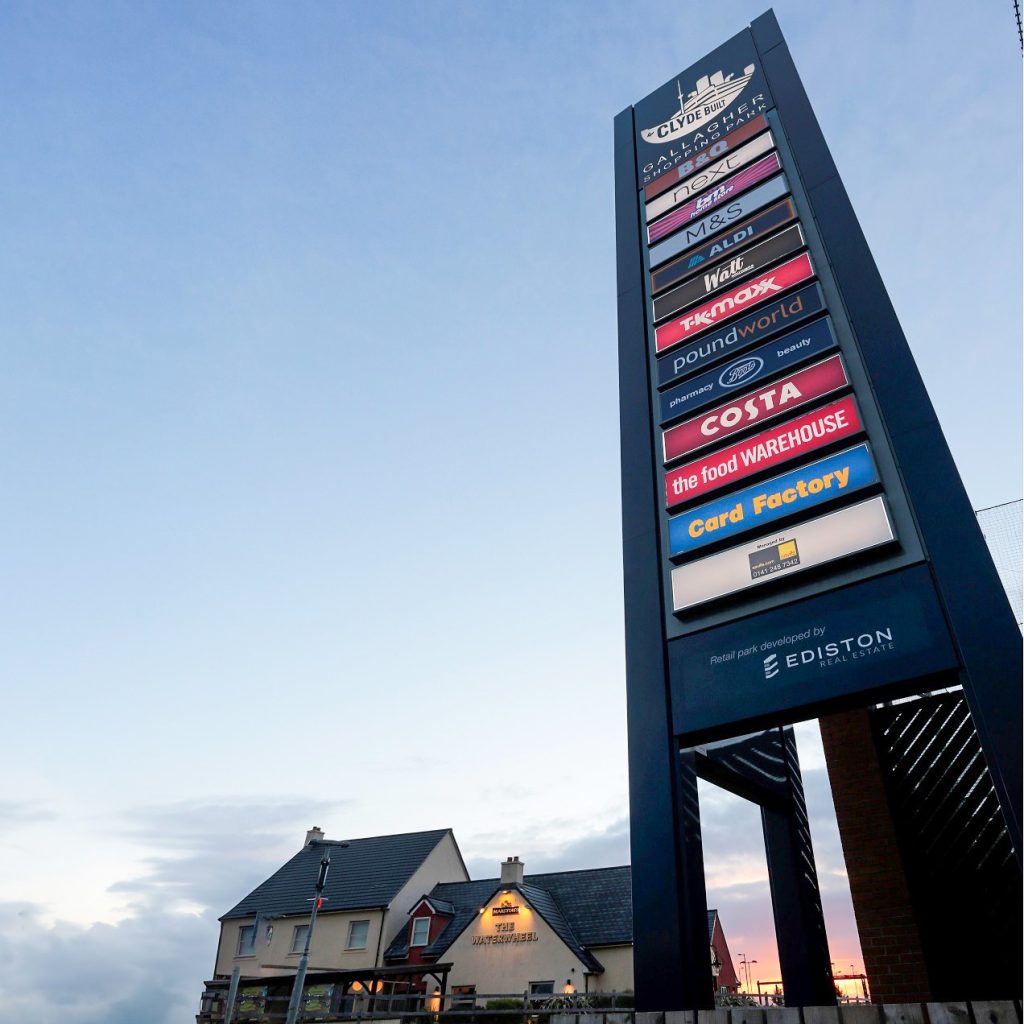 Gallagher Shopping Park Illuminated Totem